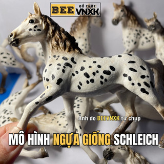 Mô hình Ngựa giống Schleich Knabstrupper nhựa nguyên sinh cao cấp - Đồ chơi BEE VNXK