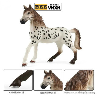 Mô hình Ngựa giống Schleich Knabstrupper nhựa nguyên sinh cao cấp - Đồ chơi BEE VNXK