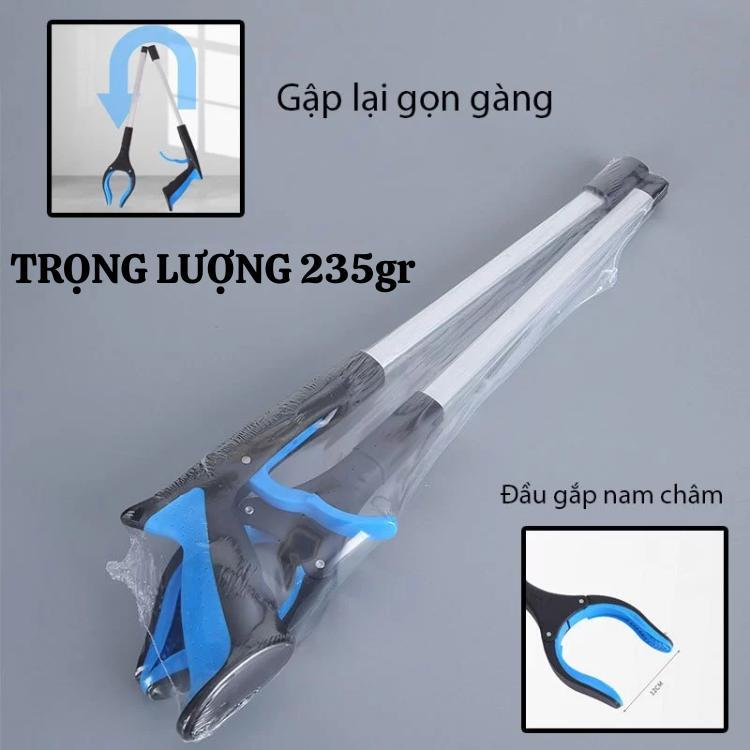 Gậy gắp rác đa năng dài 83cm thiết keed gấp gọn thông minh đầu nam châm dài 83cn