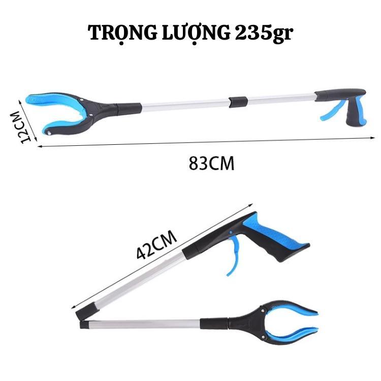 Gậy gắp rác đa năng dài 83cm thiết keed gấp gọn thông minh đầu nam châm dài 83cn
