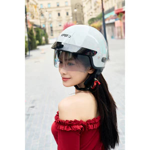 Mũ bảo hiểm Hàn Quốc nửa đầu XPEED IS-2V có kính âm - Chính hãng HJC