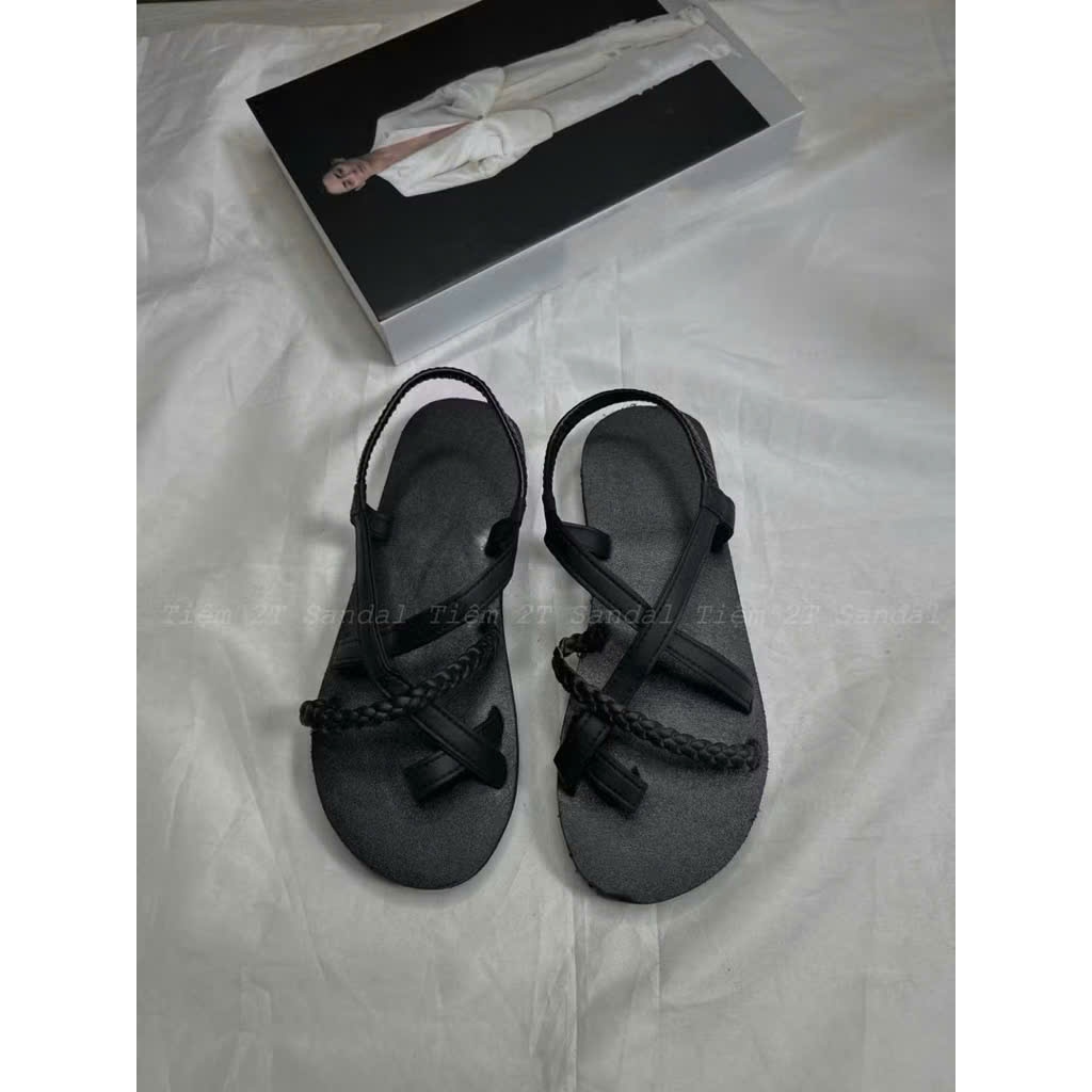 Dép sandal quai chéo phong cách Hàn Quốc – kiểu dáng unisex trẻ trung, bền đẹp