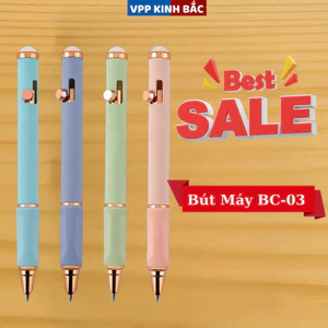 Bút Máy Bấm Cài BC-03, Dùng Mực Xóa - Ngòi Kim Tinh 0.38mm, Dành Cho Học Sinh Tiểu Học.