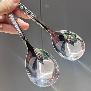 Combo 10 Thìa, Muỗng Hàn Quốc Cán Dài Cao Cấp Chất Liệu Inox Sáng Bóng Không Gỉ (hàng tốt)