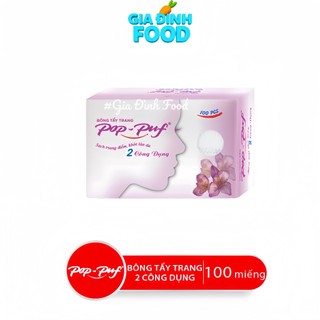 Bông Tẩy Trang Pop - Puf Classic 100 Miếng [Sản Phẩm Chính Hãng]
