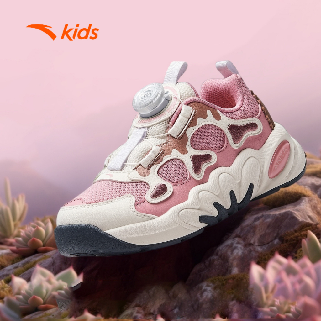 [Khóa Habu] Giày Chạy Thể Thao Bé Gái Đế Êm, Thoáng Khí ANTA Kids 3225C9927 Size 28-32