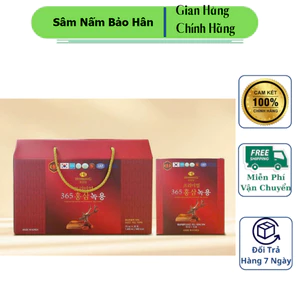Nước Hồng Sâm Linh Chi Nhung Hươu 365 Hansusam Korea Hàn Quốc, 20 Gói x 70ml mỗi Gói``` ( hàng mới về )