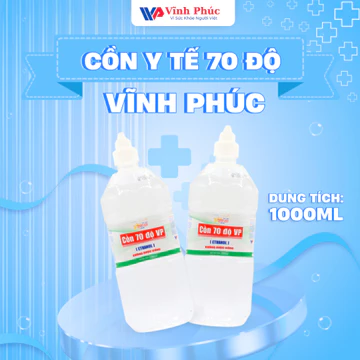 Cồn y tế 70 độ Vĩnh Phúc 1000ml (chai)