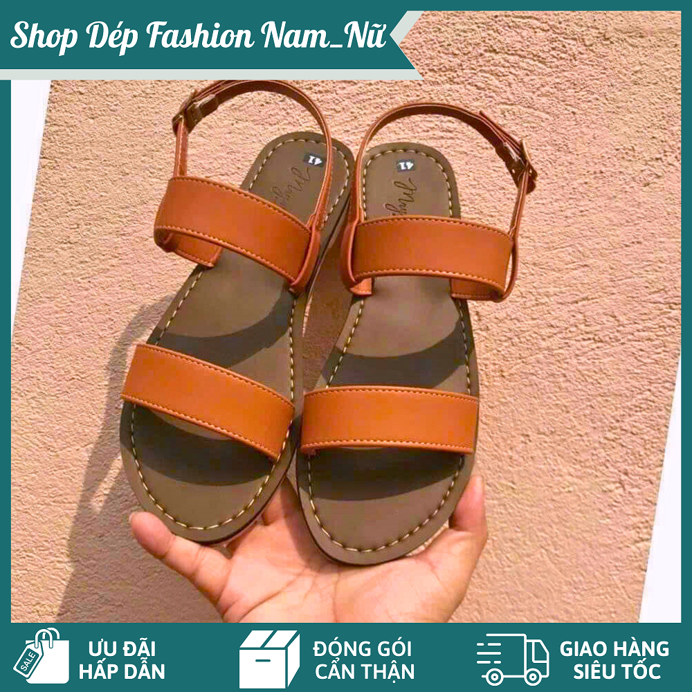Sandal nữ quai hậu bản ngang – da PU mềm mại, chống trượt, thoải mái cả ngày