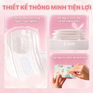Băng vệ sinh ban ngày Topgia siêu mỏng ôm khít thấm hút cao vải không dệt an toàn cho mọi làn da