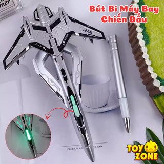 Bút Bi Hình Máy Bay Chiến Đấu Có Đèn Phát Sáng, Bút Gel Mực Có Ruột Bút Thay Thế Được 0,5-0,38mm, Nhiều Màu Sắc Lựa Chọn