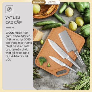 Thớt Gỗ OLIVO Wood Fiber K30/K37 – Sợi Gỗ Tự Nhiên, Chống Cong Vênh, Chống Ẩm Mốc NGUYENCOOK