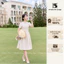 Đầm nữ dáng dài sang chảnh cổ tròn, chất liệu chéo Hàn cao cấp Twentyfive Design DO22