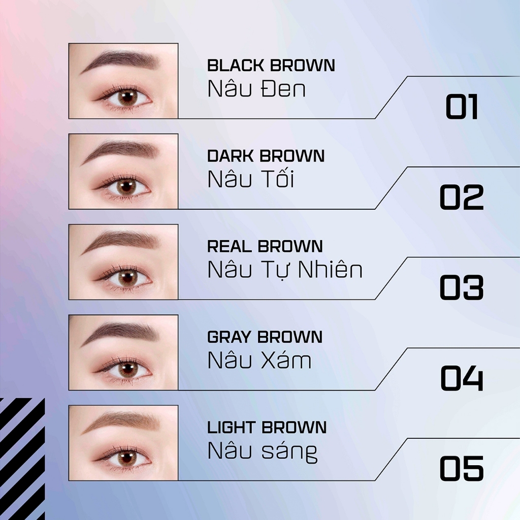 [CHÍNH HÃNG] Chì Kẻ Mày KARADIUM Auto Eyebrow Pencil Chống Nước Lâu Trôi Dạng Vặn Hai Đầu Siêu Dễ Kẻ (Sale Date)