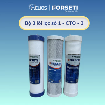 Bộ 3 lõi lọc thô Forseti 123 lõi số 2 CTO GAC (lưới) dùng cho các máy lọc RO cốc lọc 10 inch
