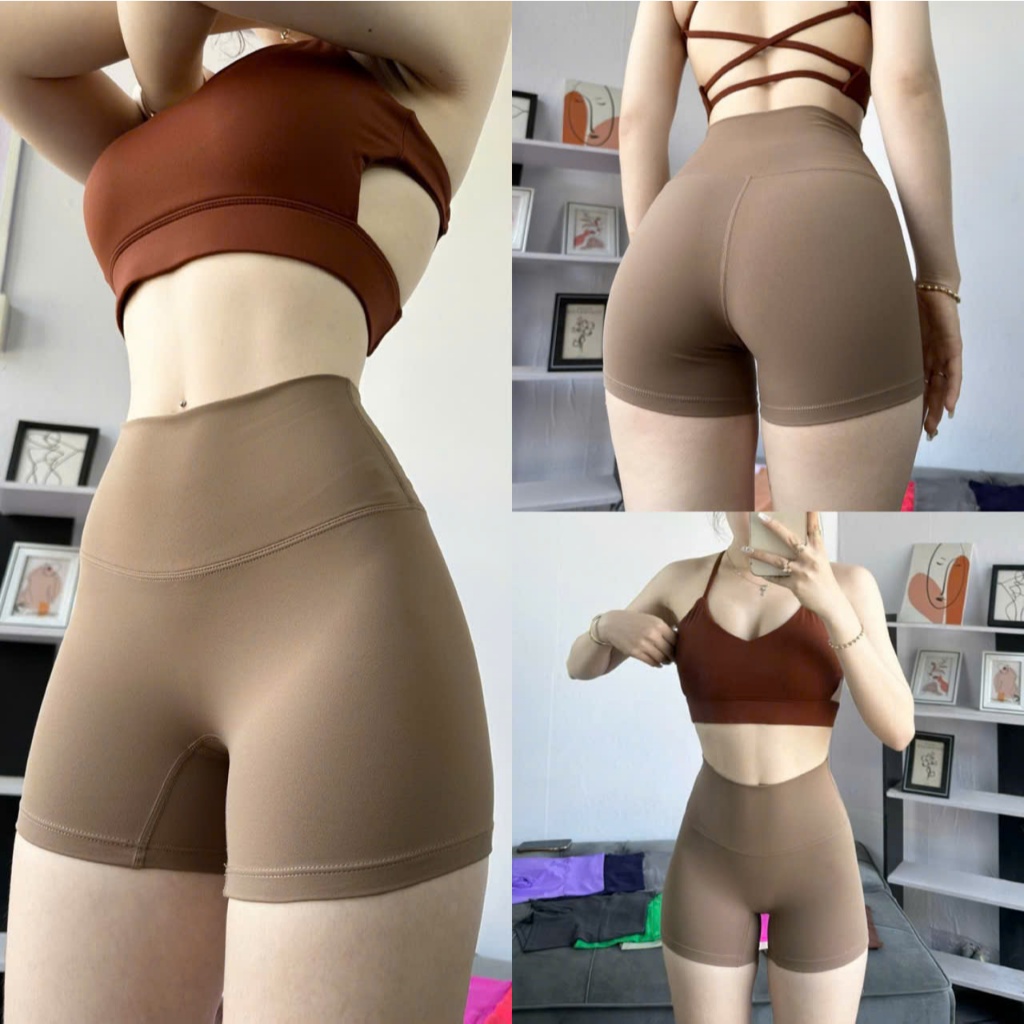 Quần Short Đùi Nữ Chất LuLu Co Giãn Tập - Gym - Yoga - Aerobic Q2 HOTHISPORT