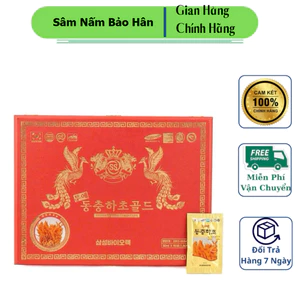 Nước Đông Trùng Hạ Thảo Hộp Gỗ ĐỎ 60 gói MỚI
