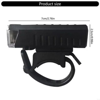 Đèn pin xe đạp siêu sáng 3 chế độ, chống nước nhẹ, sạc USB, gắn ghi đông & xe máy điện