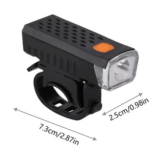 Đèn pin xe đạp siêu sáng 3 chế độ, chống nước nhẹ, sạc USB, gắn ghi đông & xe máy điện
