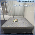 Nệm Cao su tổng hợp Việt Mỹ màu Xám, nệm Cao su giá rẻ đủ kích thước kết hợp vải Gấm thoáng khí — ảnh 8