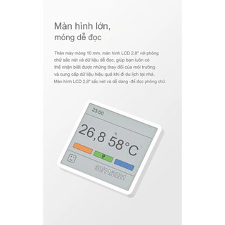 Nhiệt Ẩm Kế TH Duka Hiển Thị Ngày Giờ, Nhiệt Độ Môi Trường, Độ Ẩm Chính Xác, Bảo Hành 2 Năm