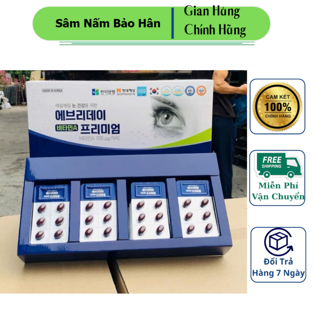 VIÊN UỐNG BỔ MẮT Vitamin A Premium HÀN QUỐC( KGF) 120 VIÊN
