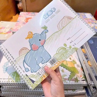 Vở vẽ A4 - 30 trang lò xo giấy dày chống loá cho bé trai bé gái học tập sáng tạo, màu ngẫu nhiên