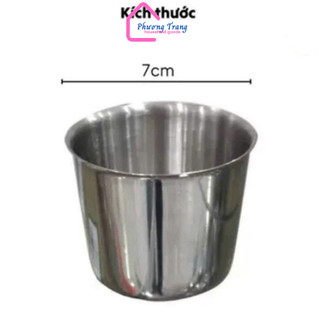 Ly inox làm đá hàng Việt Nam Đường Kính 7cm, 8cm, 9cm, 10cm, Để Tủ Lạnh Tiện lợi - Phương Trang