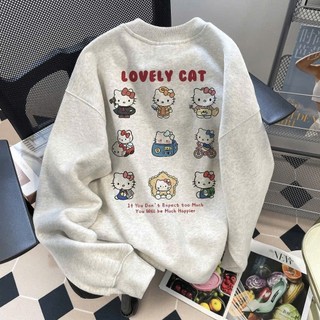 Áo sweater nữ form rộng dày hàn quốc mùa đông áo dài tay