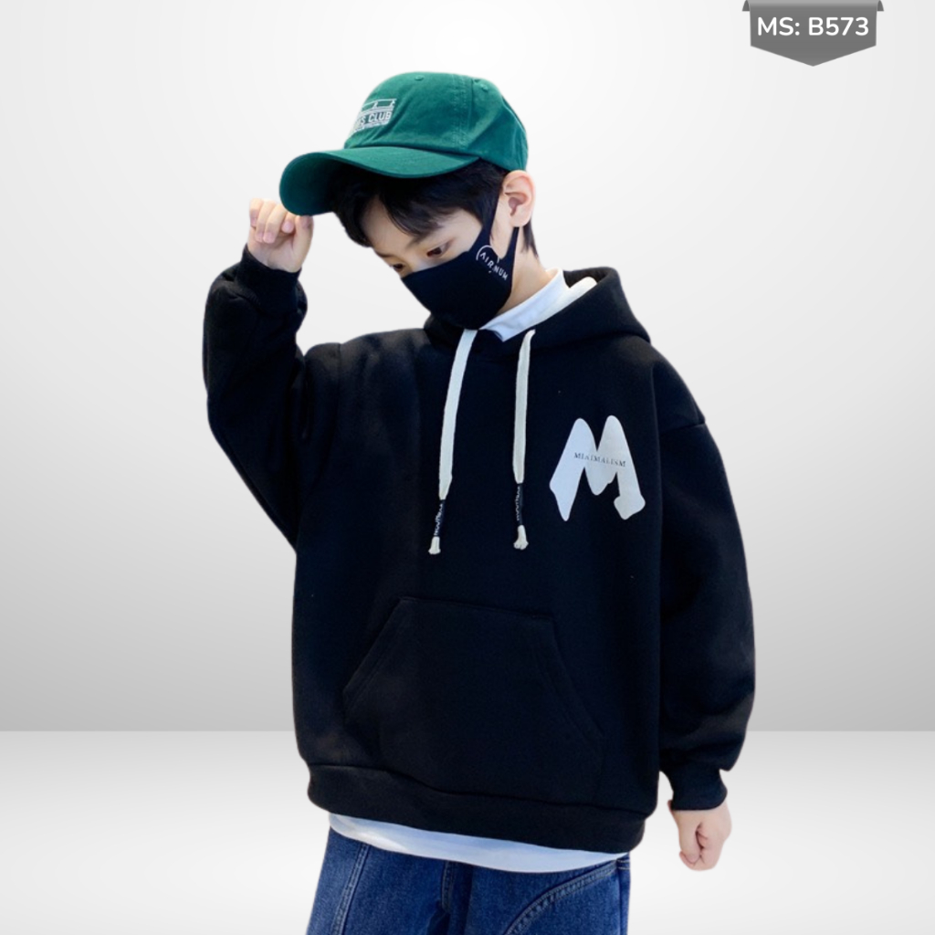 Áo Hoddie Thu Đông Cho Bé Trai, Bé Gái chất liệu Cotton nỉ bông Mềm Ấm B573 | JJ Kids Fashion