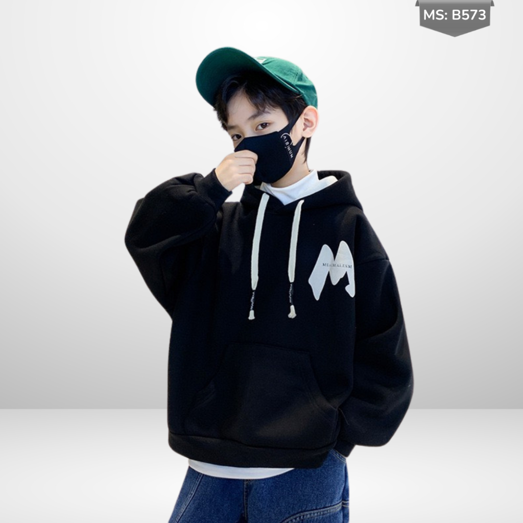 Áo Hoddie Thu Đông Cho Bé Trai, Bé Gái chất liệu Cotton nỉ bông Mềm Ấm B573 | JJ Kids Fashion