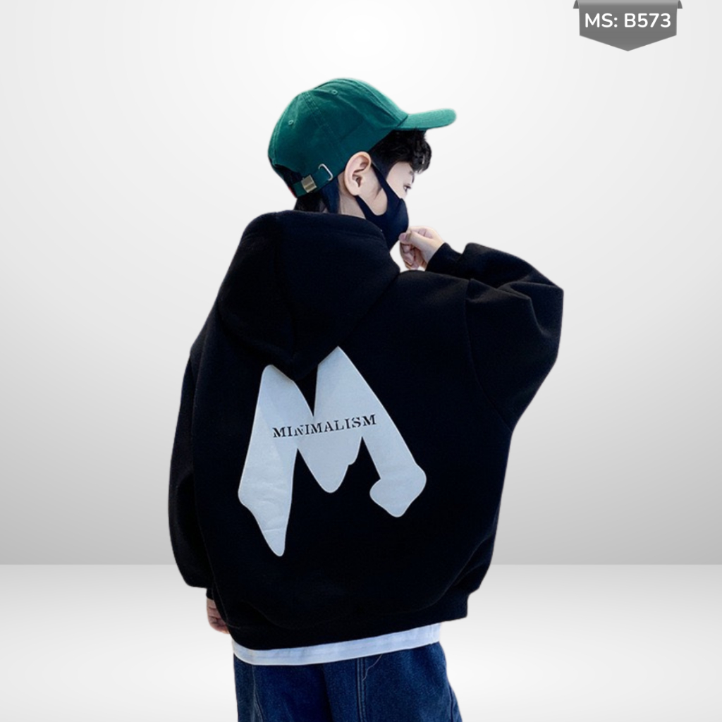 Áo Hoddie Thu Đông Cho Bé Trai, Bé Gái chất liệu Cotton nỉ bông Mềm Ấm B573 | JJ Kids Fashion