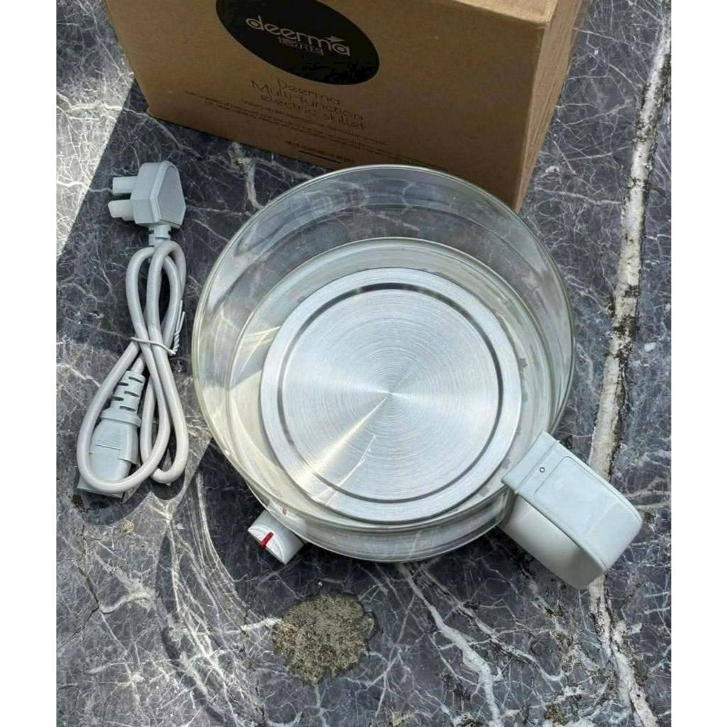 Nồi điện thủy tinh đa năng Deerma 1.2L - Nấu cơm, súp, lẩu, hấp, luộc, pha trà
