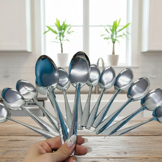 Combo 10 Thìa muỗng súp nhọn inox chuyên dùng bán cơm sườn, suất ăn công nghiệp - Phương Trang