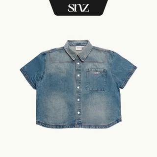 Áo Sơ Mi Oversized SNAZZY Unisex Chất Liệu Denim Chính Hãng - ARCTIC FLOW