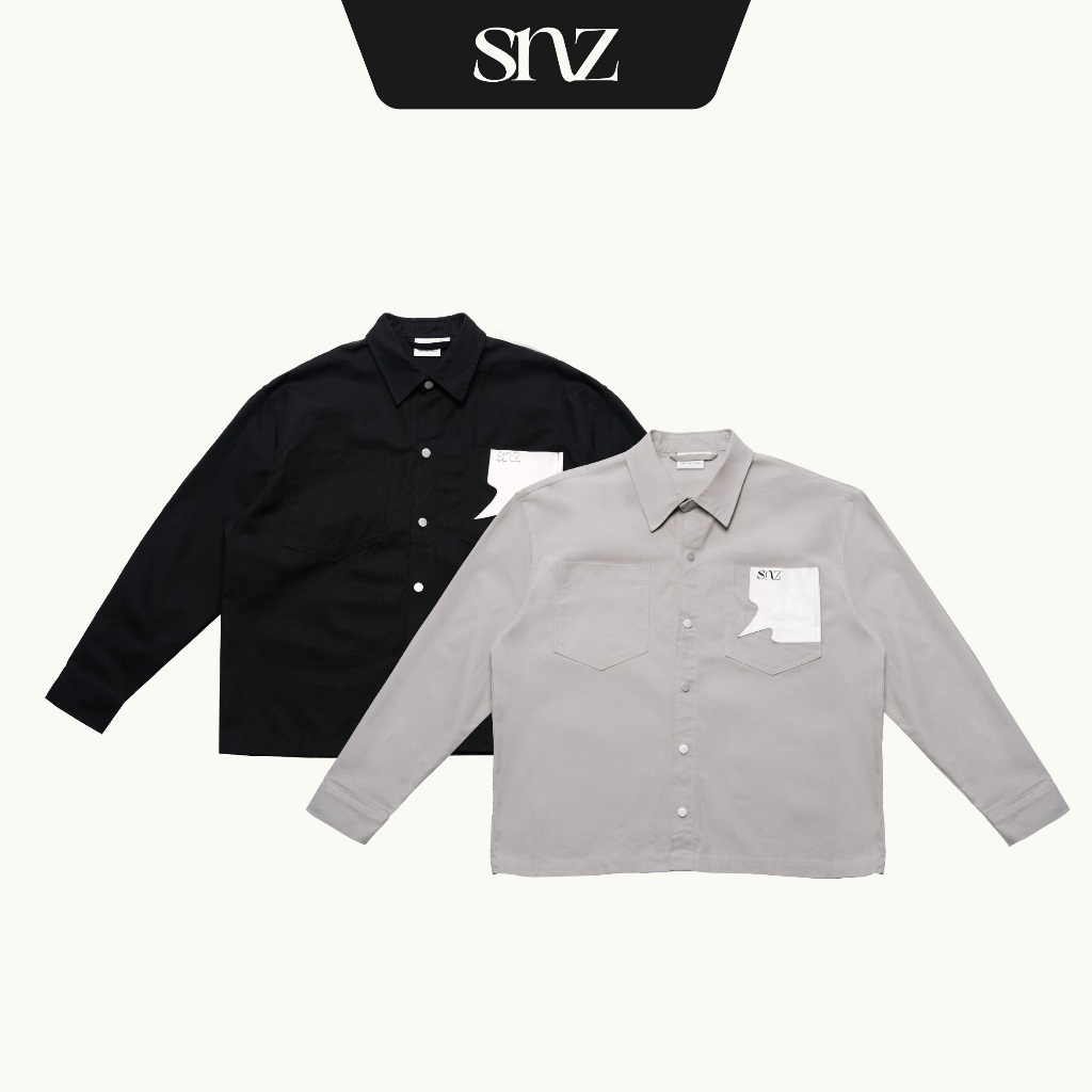 Áo Sơ Mi Oversized SNAZZY Unisex Chất Liệu Denim Chính Hãng - SHEEP BUTTON UP | BigBuy360 - bigbuy360.vn