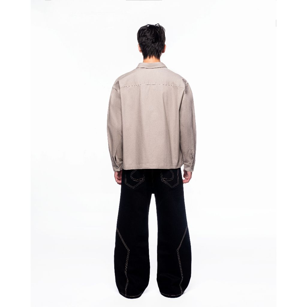 Áo Sơ Mi Oversized SNAZZY Unisex Chất Liệu Denim Chính Hãng - SHEEP BUTTON UP | BigBuy360 - bigbuy360.vn