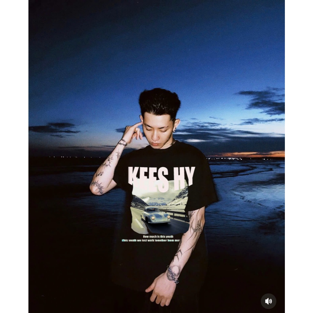 Áo Thun Xe Đua Thể Thao Sport Keeshy Form Rộng Cotton Cao Cấp Hình In Xe Phong Cách Retro Unisex