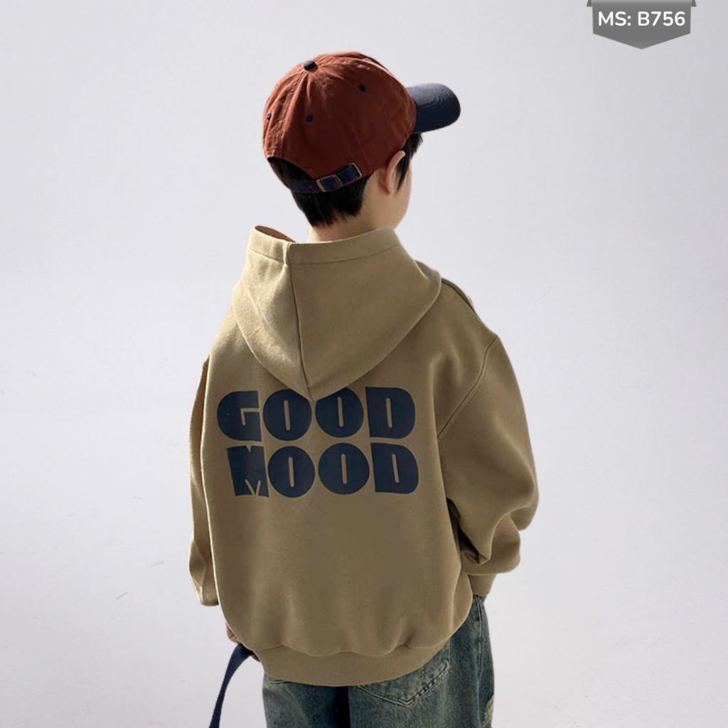 Áo Hoddie Thu Đông Cho Bé Trai, Bé Gái chất liệu Cotton nỉ bông Mềm Ấm B756 | JJ Kids Fashion