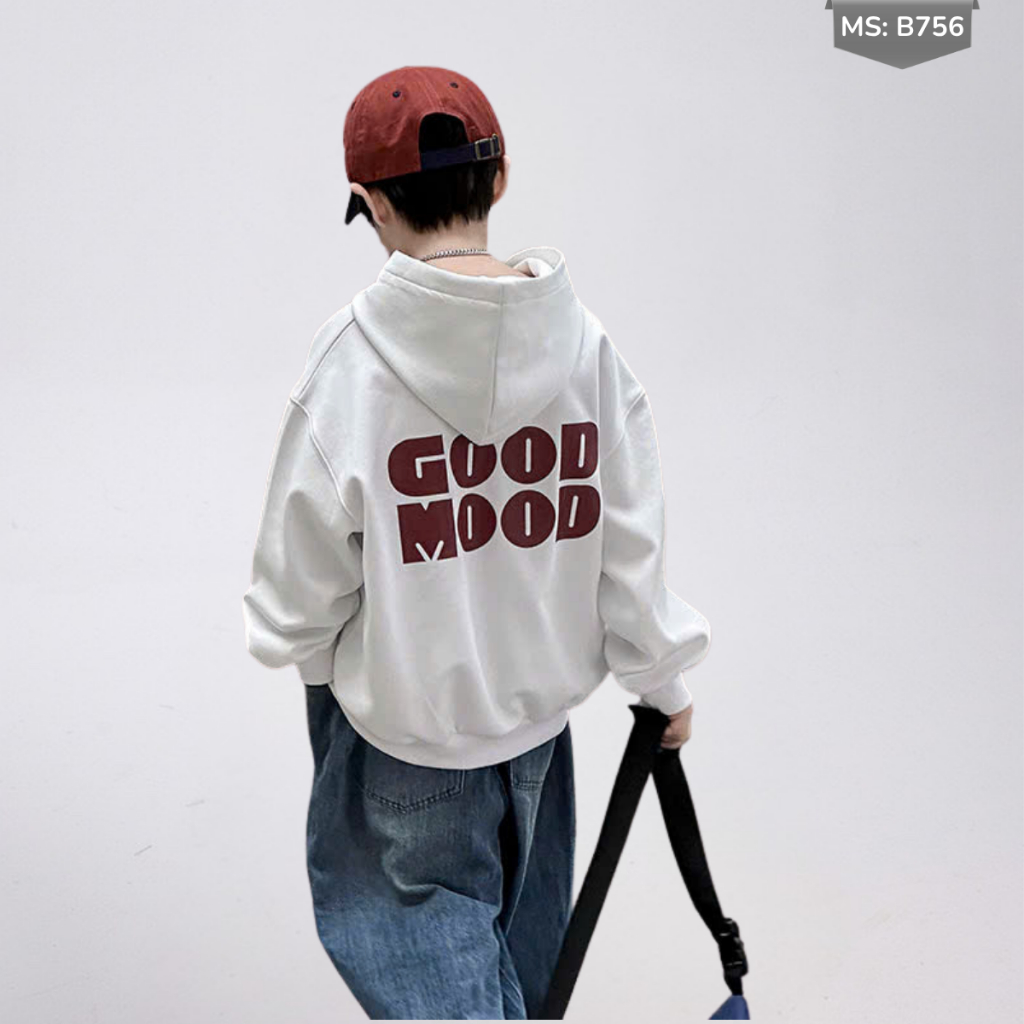 Áo Hoddie Thu Đông Cho Bé Trai, Bé Gái chất liệu Cotton nỉ bông Mềm Ấm B756 | JJ Kids Fashion