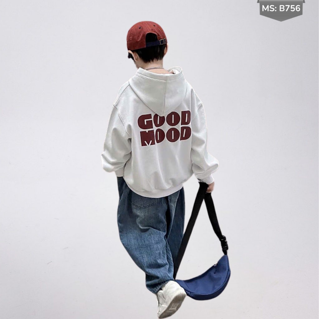 Áo Hoddie Thu Đông Cho Bé Trai, Bé Gái chất liệu Cotton nỉ bông Mềm Ấm B756 | JJ Kids Fashion