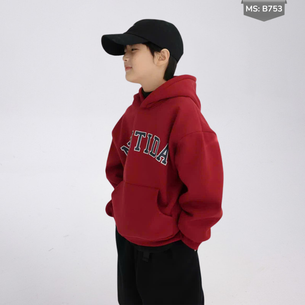 Áo Hoddie Thu Đông Cho Bé Trai, Bé Gái chất liệu Cotton nỉ bông Mềm Ấm B753 | JJ Kids Fashion