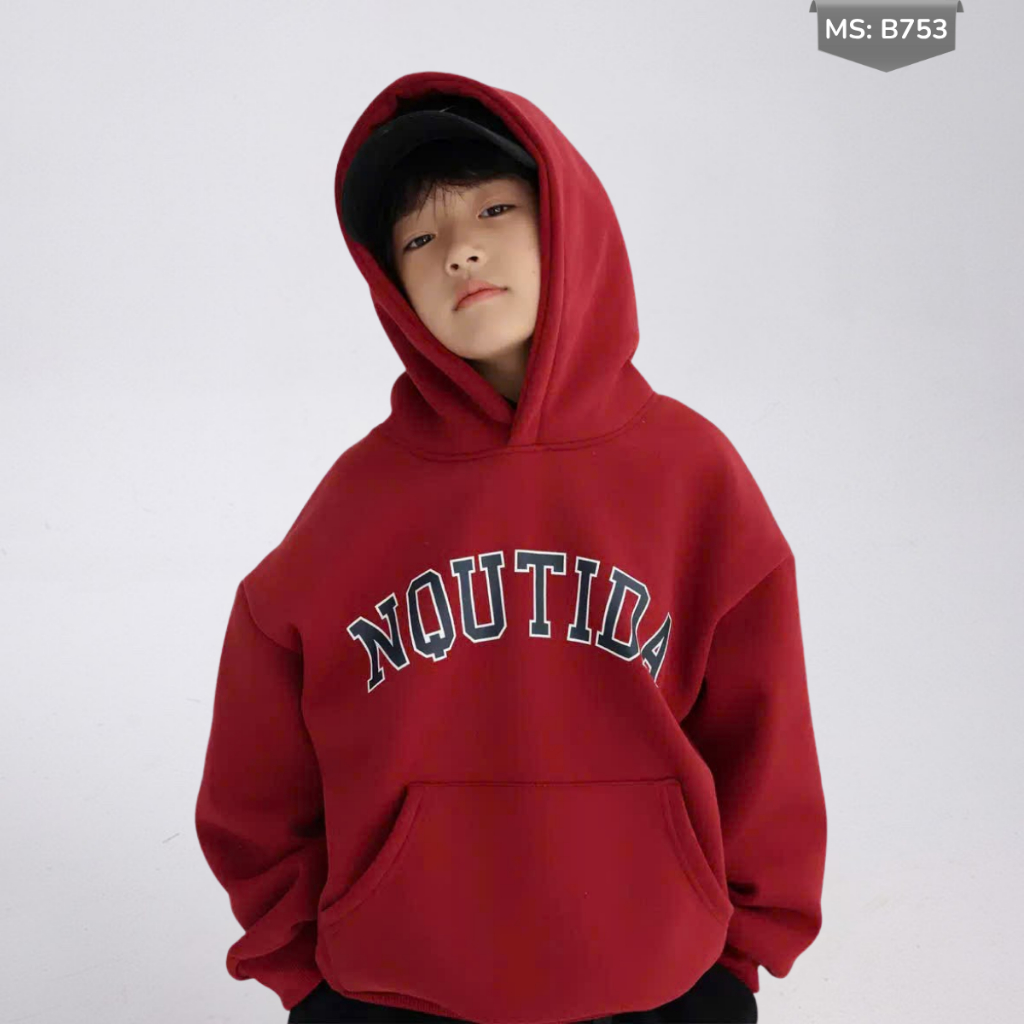 Áo Hoddie Thu Đông Cho Bé Trai, Bé Gái chất liệu Cotton nỉ bông Mềm Ấm B753 | JJ Kids Fashion