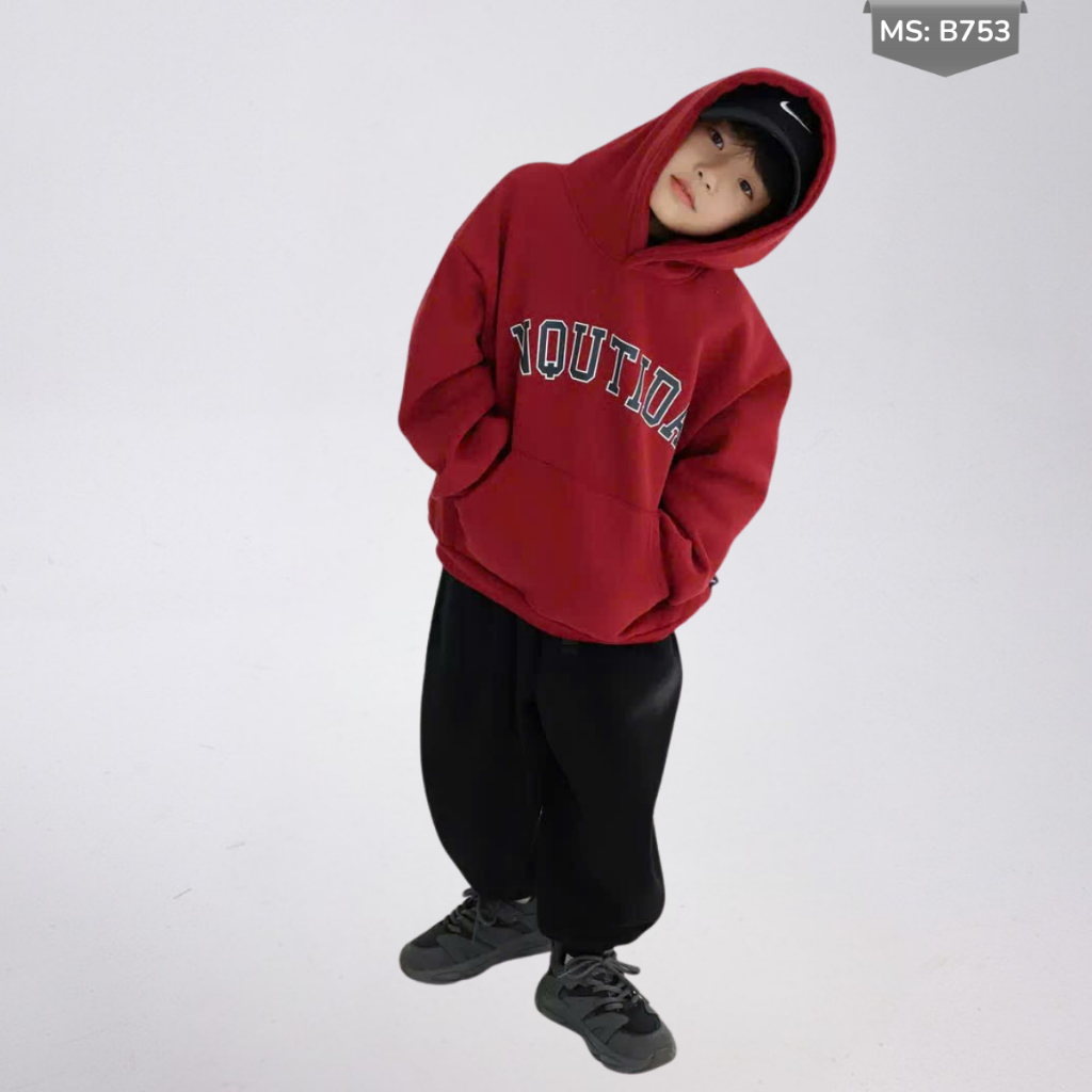 Áo Hoddie Thu Đông Cho Bé Trai, Bé Gái chất liệu Cotton nỉ bông Mềm Ấm B753 | JJ Kids Fashion