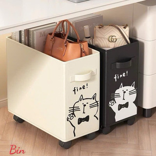 Kệ đựng đồ đa năng mini có bánh xe hoạ tiết siêu đáng yêu