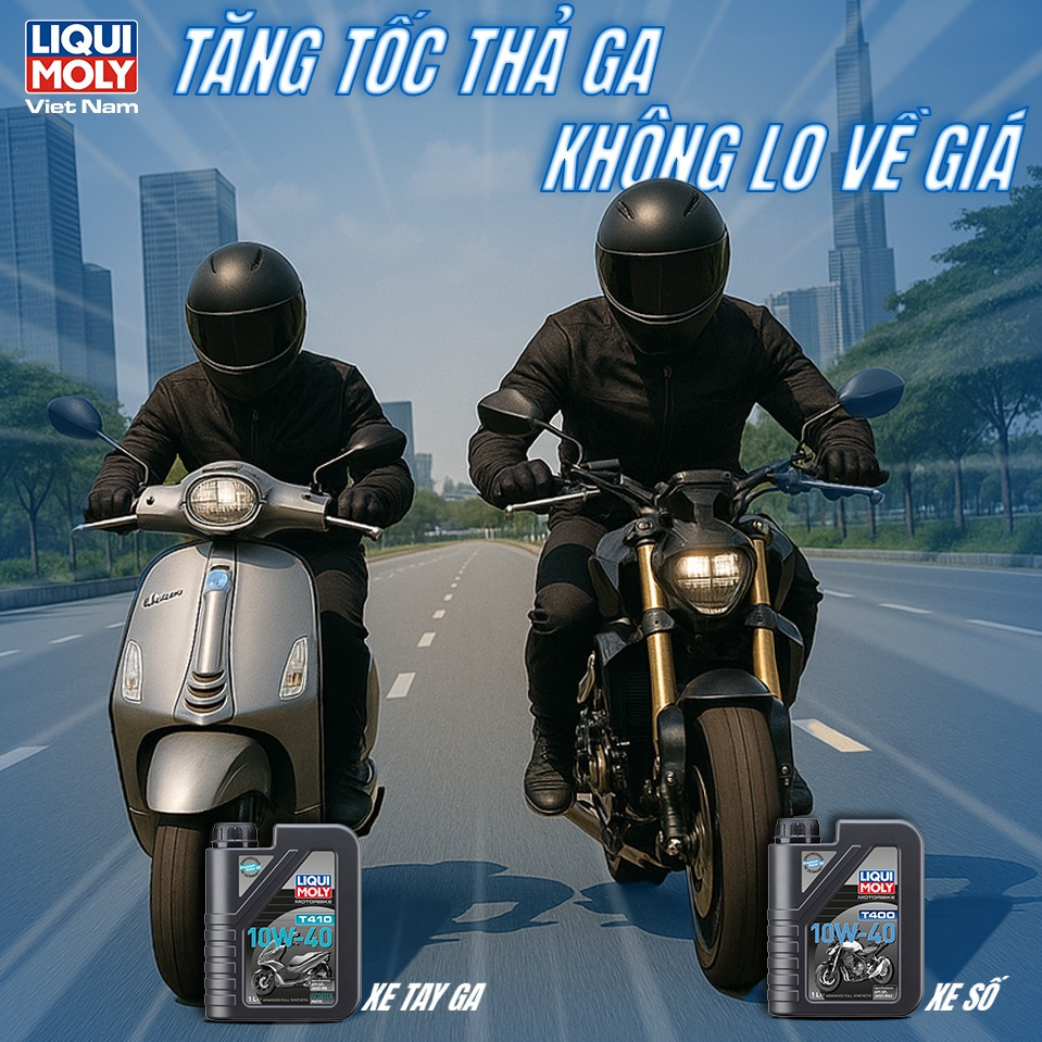DẦU NHỚT XE MÁY CAO CẤP LIQUI MOLY 10W-40 API SP FULL SYNTHETIC 1LIT ...