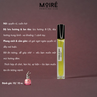 Nước hoa Nữ MOIRÉ SCANDAL BY NIGHT EDP quyến rũ, ngọt ngào,bí ẩn , lưu hương lâu 8h - mini 10ml