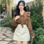 Áo sơ mi nữ tơ nhăn bèo vai nơ cổ dài tay - A2721 Kymie