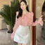 Áo sơ mi nữ tơ nhăn bèo vai nơ cổ dài tay - A2721 Kymie