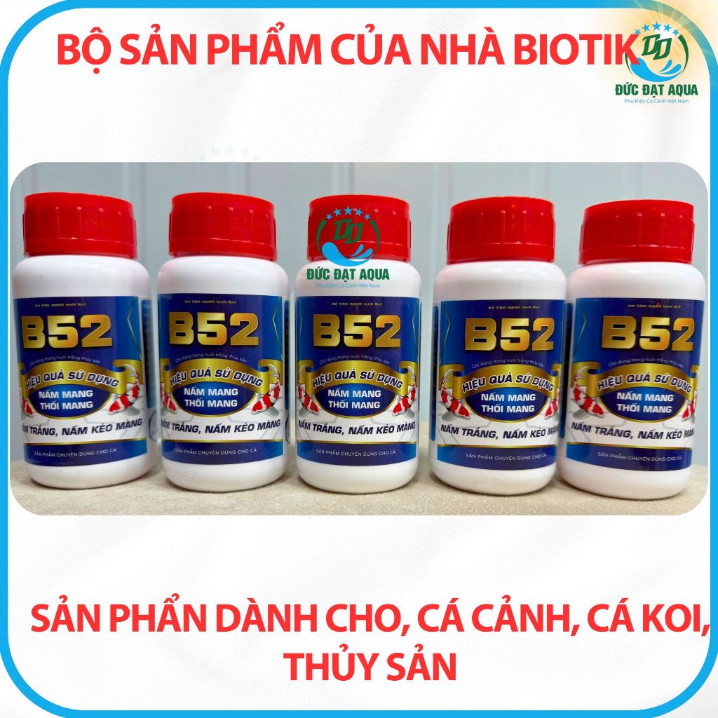 B52, nấm mang, thối đuôi, nấm trăng , dùng cho cá cảnh ,cá koi, thủy sản LỌ 250ML 3